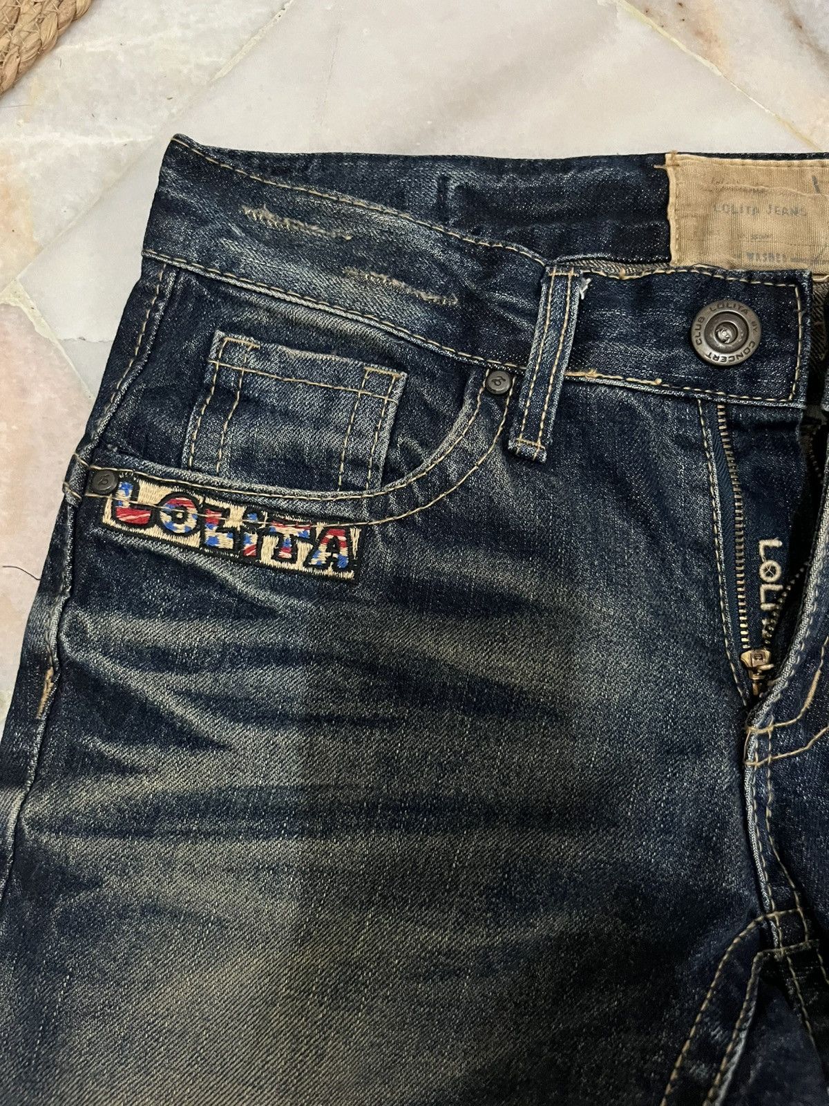 Japanese Brand Yoshitomo Nara Lolita Denim Jeans Size US 30 / EU 46 - 5 Thumbnail