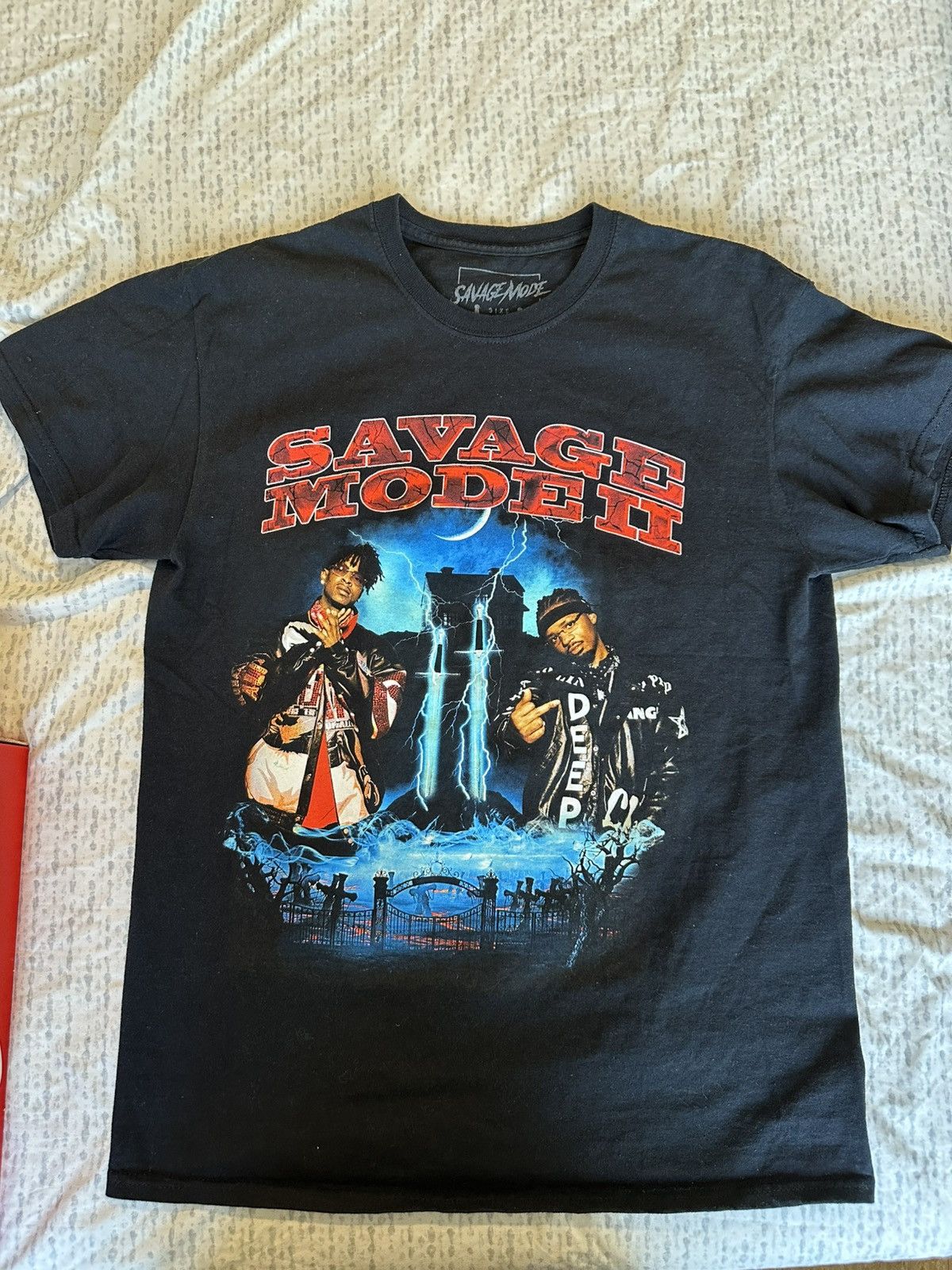 21 Savage SAVAGE MODE TEE BLACK TEE Size US M / EU 48-50 / 2 - 1 Thumbnail