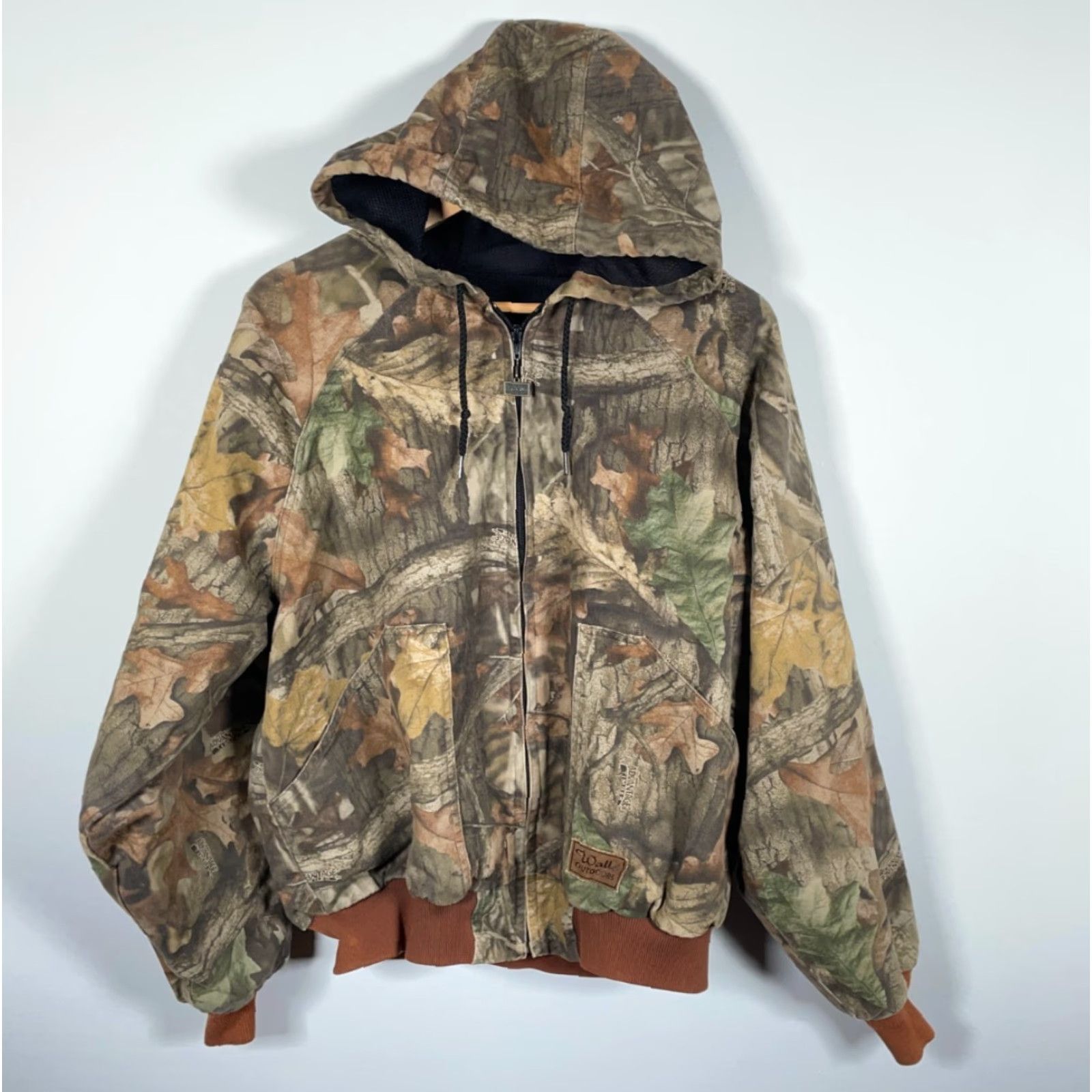 Walls VINTAGE Walls Outdoor Camouflage Bomber Jacket Men's XL Green Size US XL / EU 56 / 4 - 2 Thumbnail