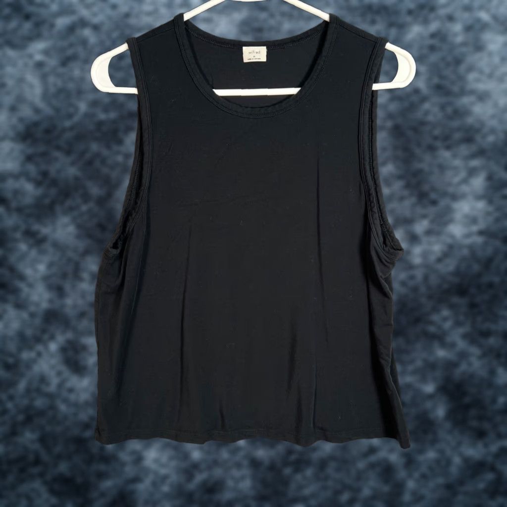 Vintage Wilfred Womens Tank Top Black Sleeveless Medium M Adult Womens Tank Shirt Casual Vintage No Size M / US 6-8 / IT 42-44 - 1 Thumbnail