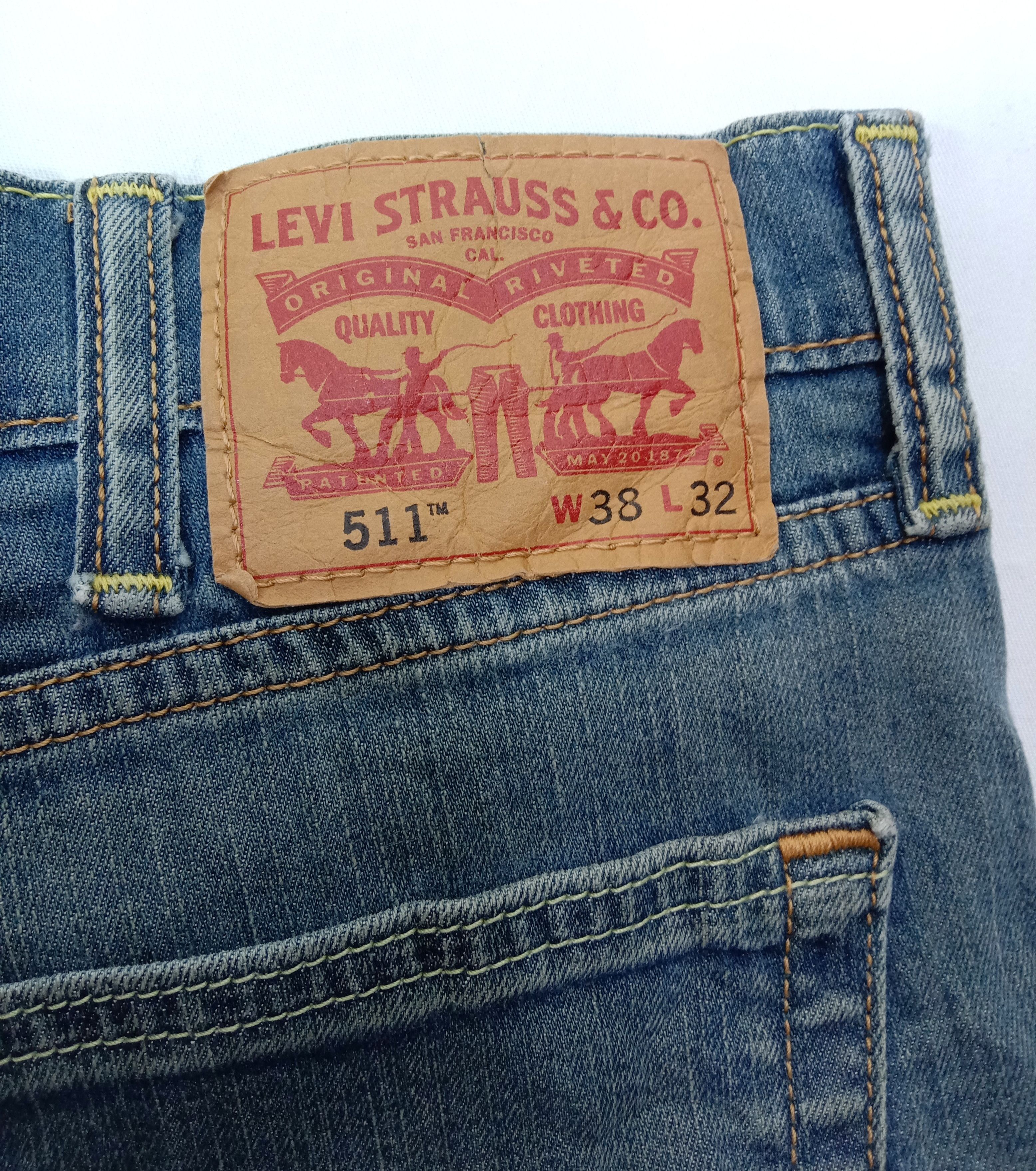 Levi's Vintage Levi's 511 Jeans Slim Fit Distressed Denim Size US 38 / EU 54 - 14 Thumbnail