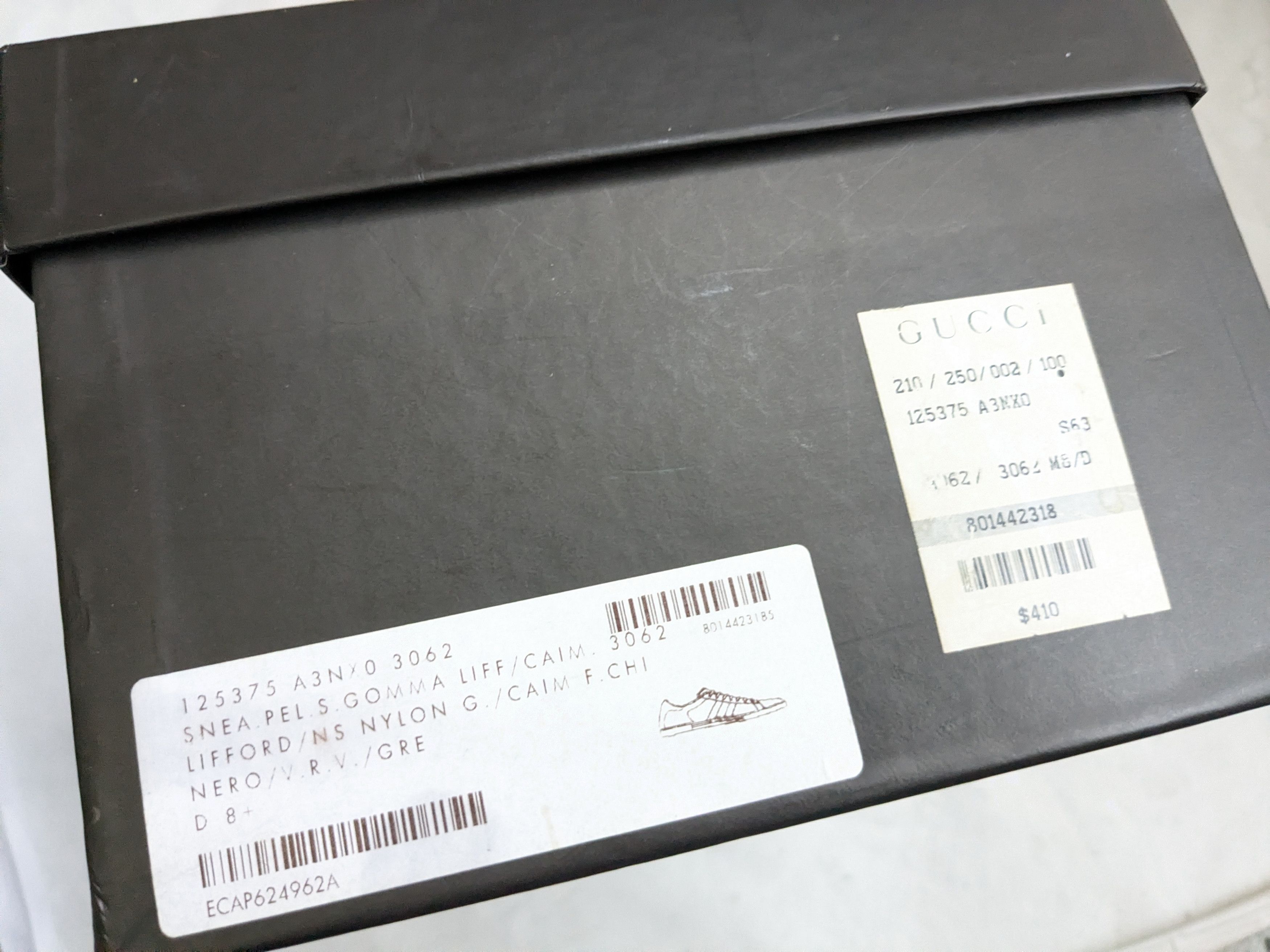 Gucci Gucci Ace Sneakers 9 Black Leather Low Tops Size US 9 / EU 42 - 18 Thumbnail