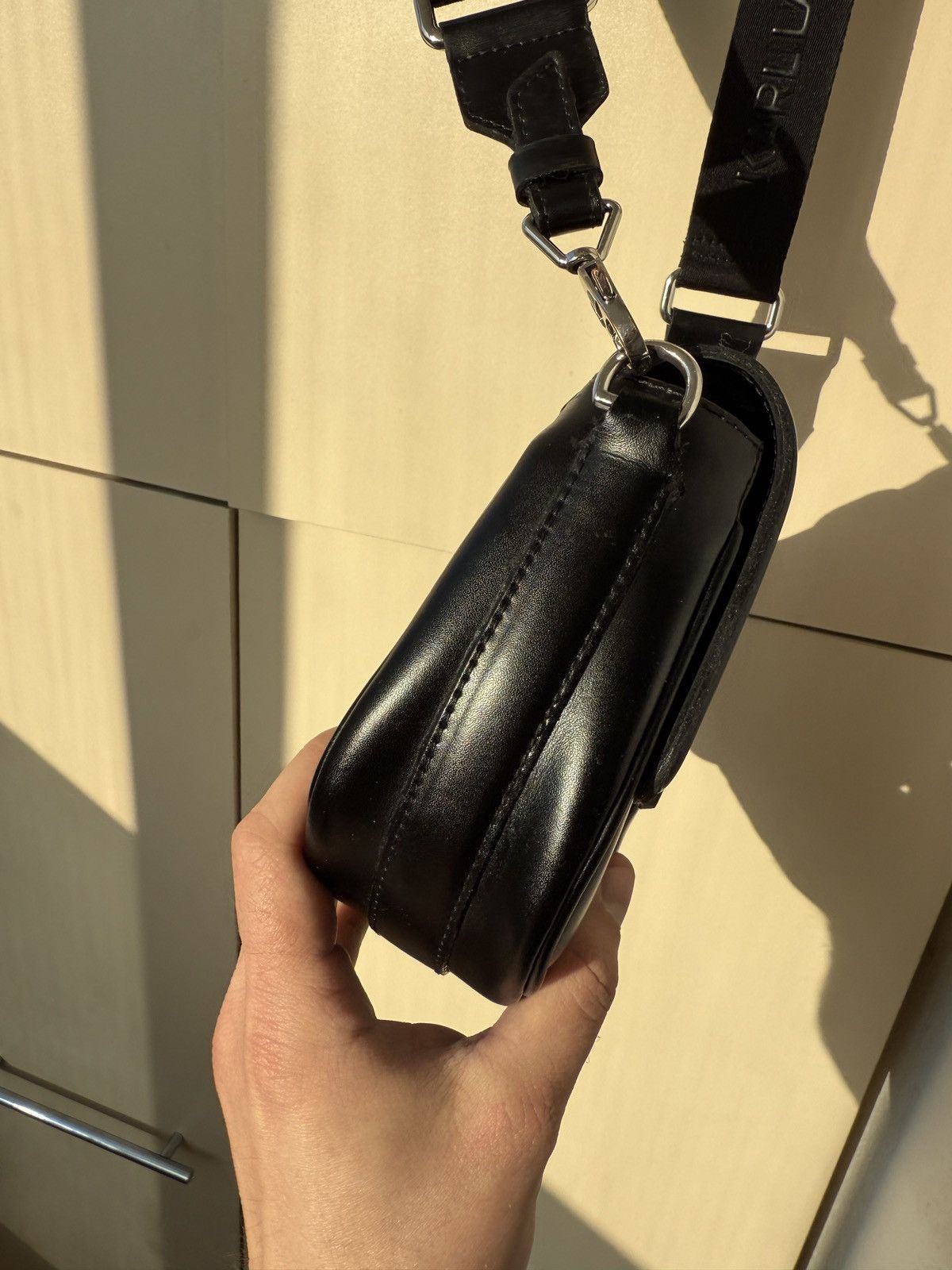 Karl Lagerfeld Karl Lagerfeld Leather Bag Crossbody Size ONE SIZE - 4 Thumbnail