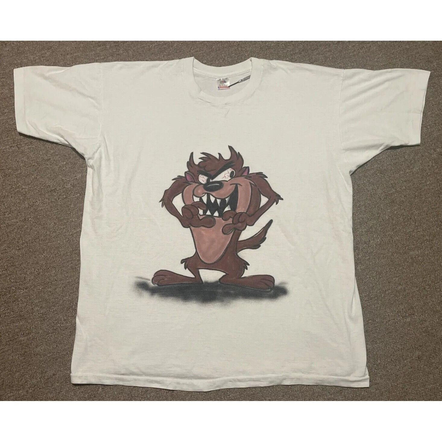Vintage Vintage 90s XXL Taz Looney Tunes Airbrush Graffiti FOTL Sing Size US XXL / EU 58 / 5 - 1 Thumbnail