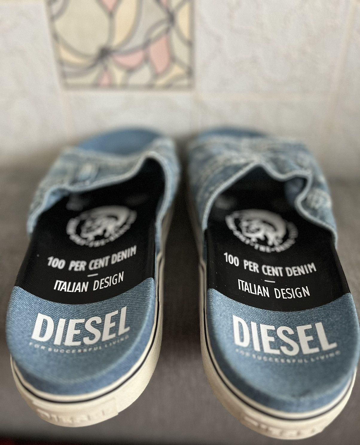 image of Slippers Diesel in Blue, Men's (Size 10)
