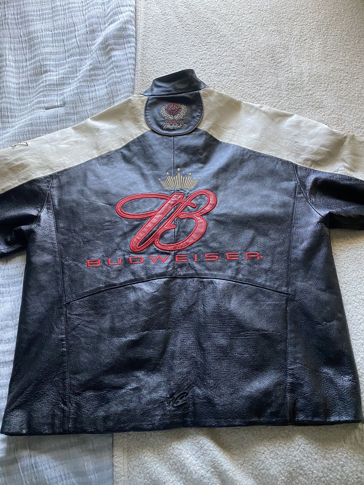 NASCAR × Vintage × Wilsons Leather ~Wilson’s Leather Dale Jr Leather Racing Jacket~ SZ L Size US L / EU 52-54 / 3 - 2 Thumbnail