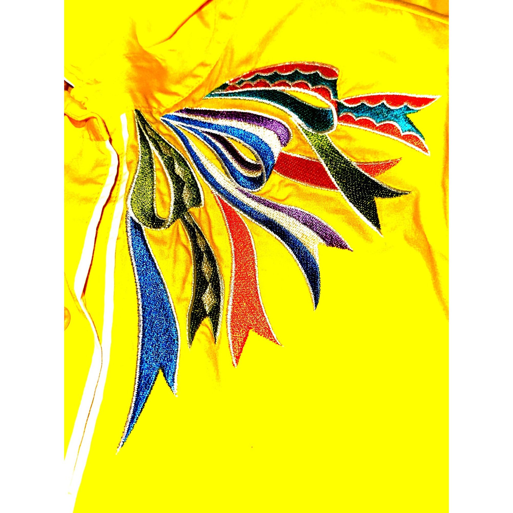 Bob Mackie Bob Mackie Wearable Art Yellow Embroidered Shirt Vintage But Size M / US 6-8 / IT 42-44 - 10 Thumbnail
