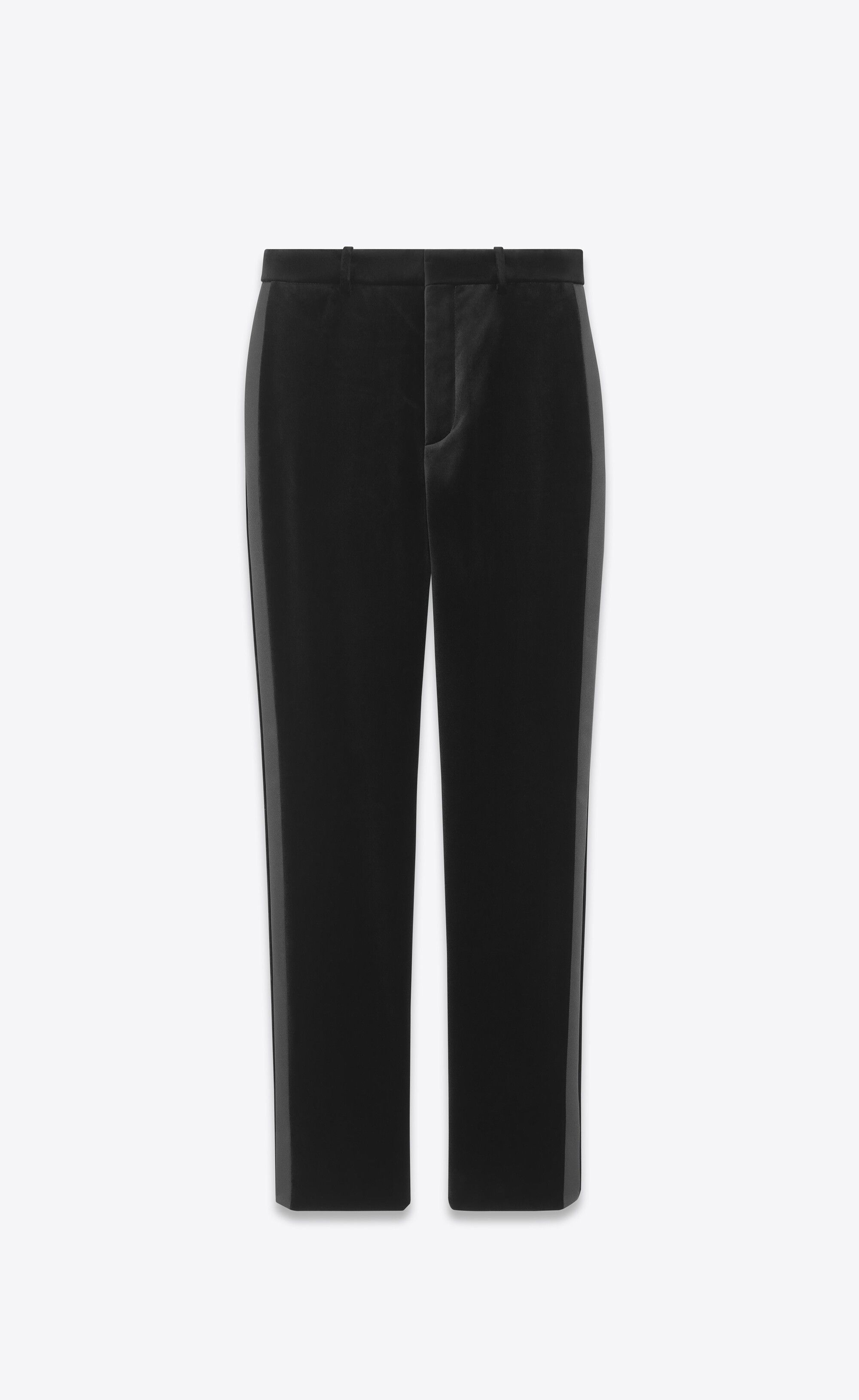 Saint Laurent Paris o1bcso1str0924 Hig Waisted Tuxedo Pants in Black Size US 34 / EU 50 - 1 Thumbnail
