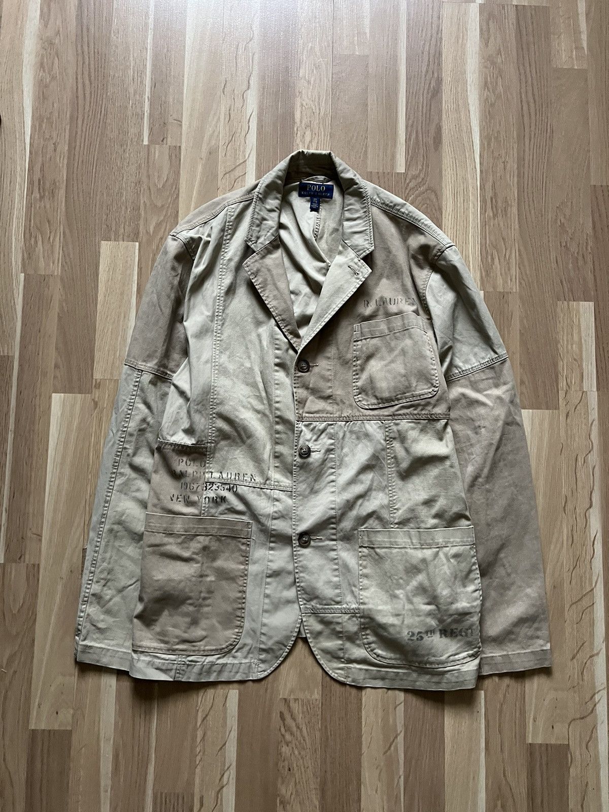 Polo Ralph Lauren Polo Ralph Lauren utility patchwork blazer jacket army 90s Size US XL / EU 56 / 4 - 1 Thumbnail