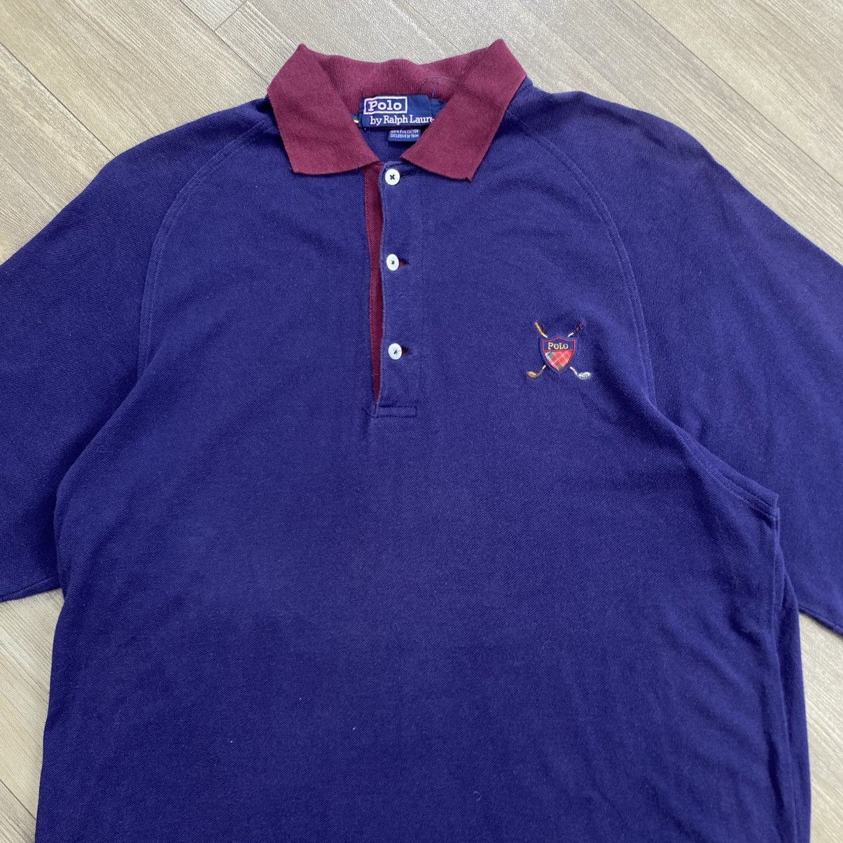 Polo Ralph Lauren 1990s Vintage Polo Ralph Lauren Flags Golf Polo Shirt Size US S / EU 44-46 / 1 - 2 Thumbnail