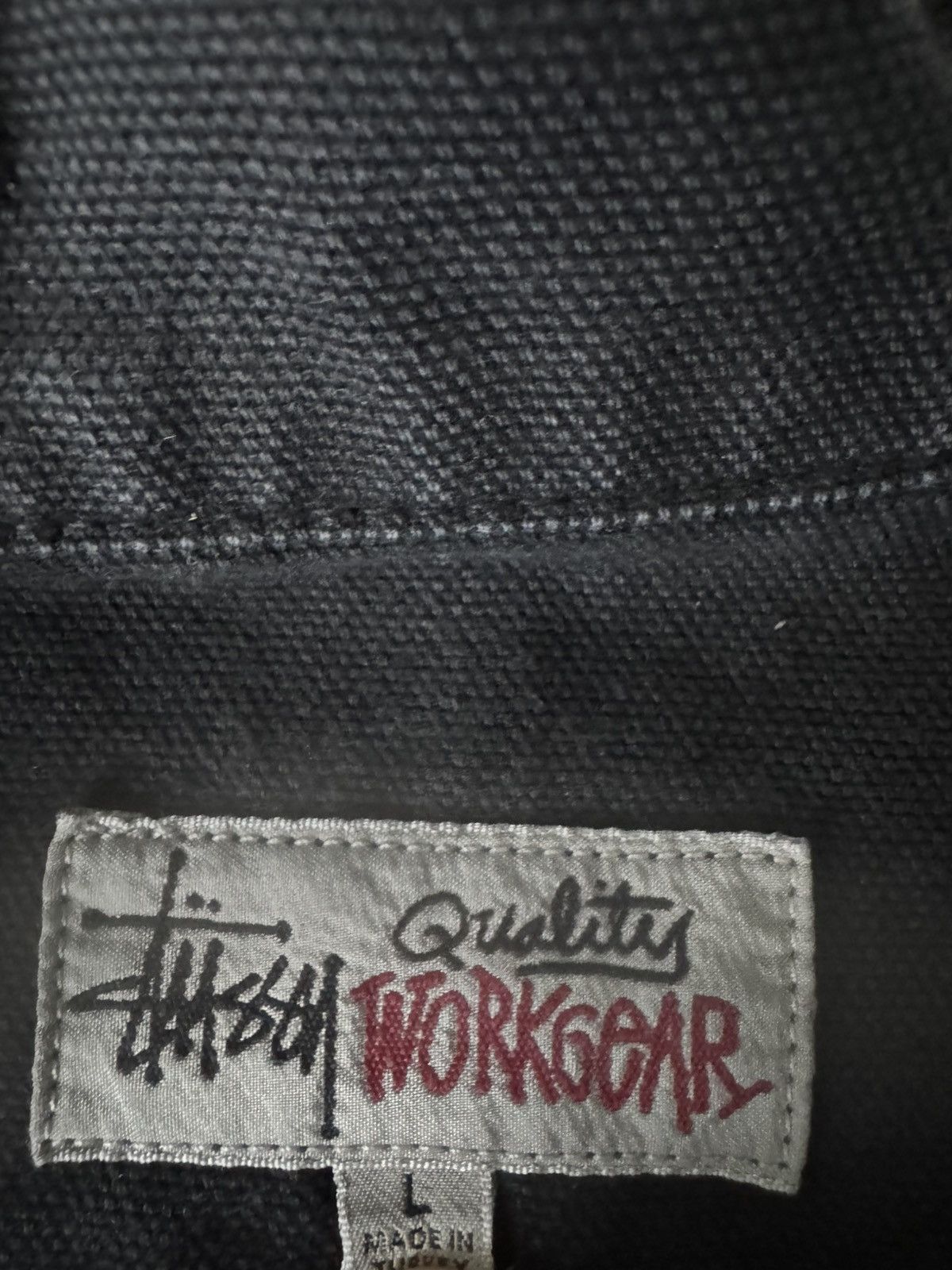Stussy Stussy workwear black jacket Size US L / EU 52-54 / 3 - 3 Thumbnail