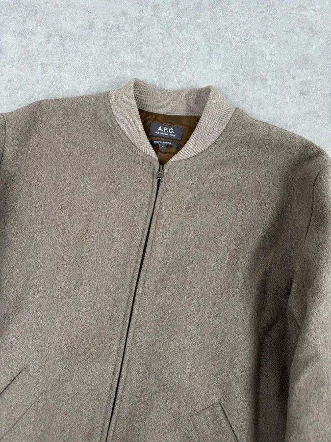 A.P.C. A.P.C. Beige Classy Wool Bomber Jacket Size US M / EU 48-50 / 2 - 5 Thumbnail