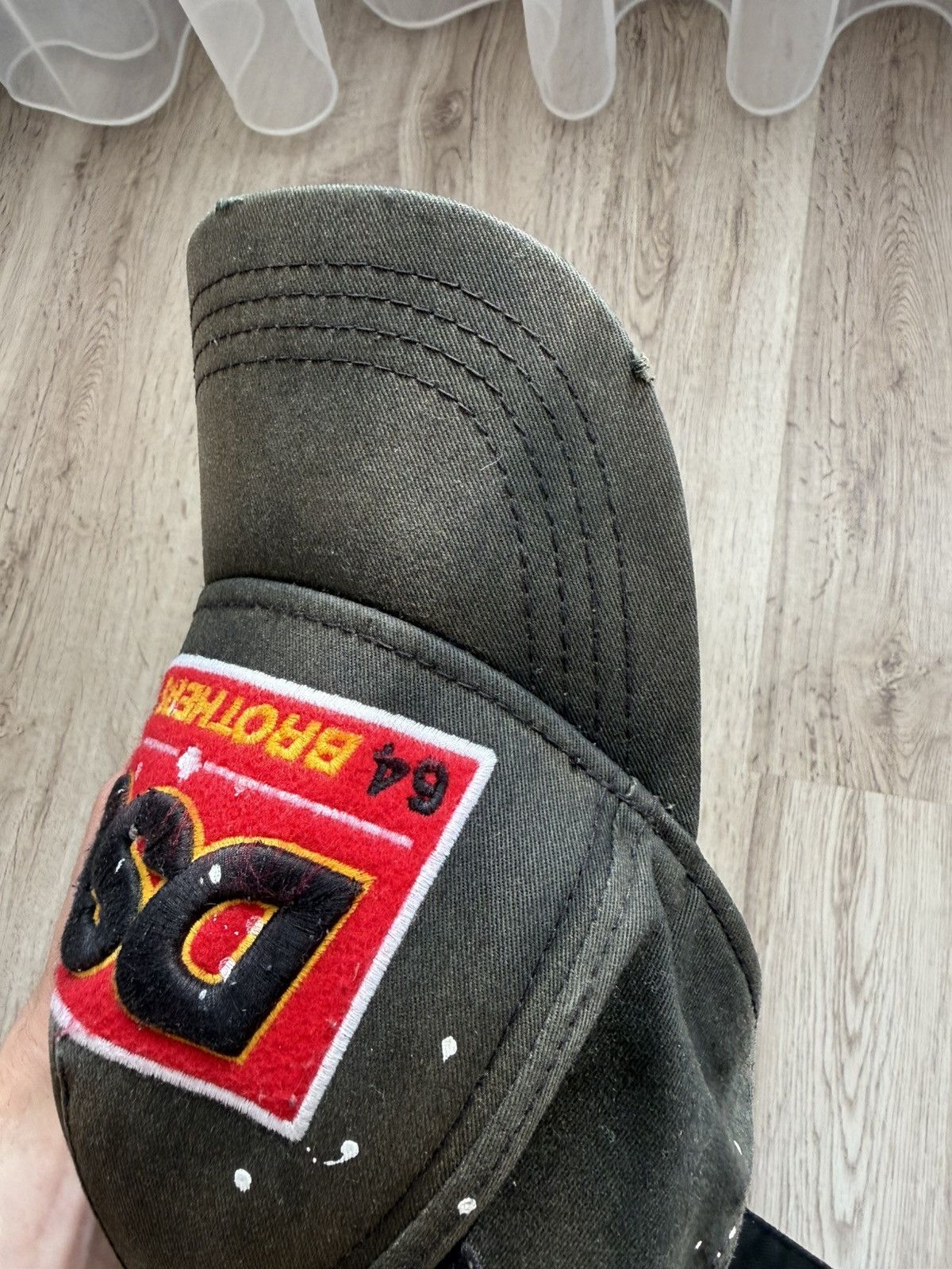 Dsquared2 Dsquared2 Black Baseball Cap AUTHENTIC distressed sun faded Size ONE SIZE - 7 Thumbnail