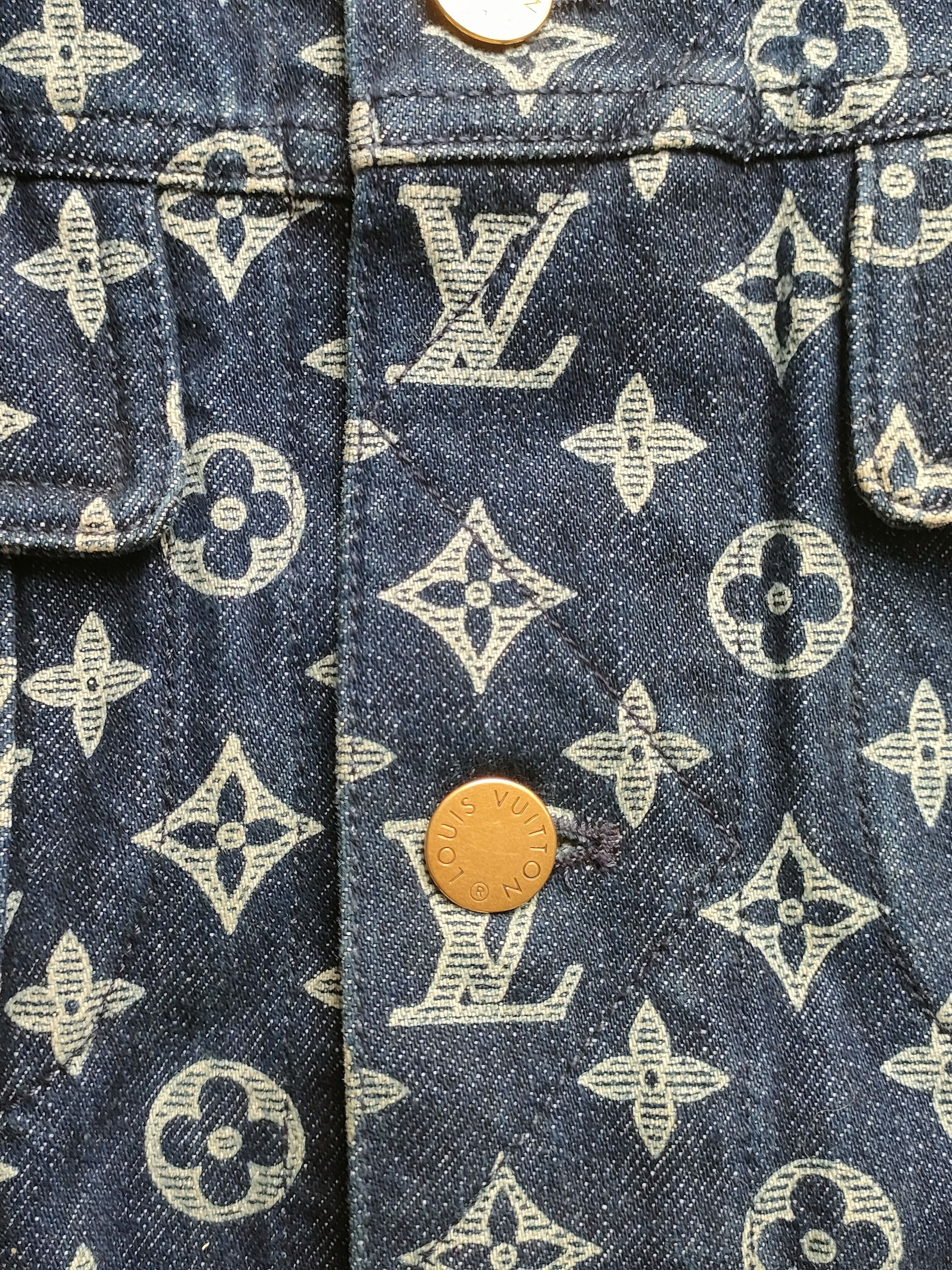 Louis Vuitton Louis Vuitton Old Flower Printed Denim Jacket Size US L / EU 52-54 / 3 - 5 Thumbnail