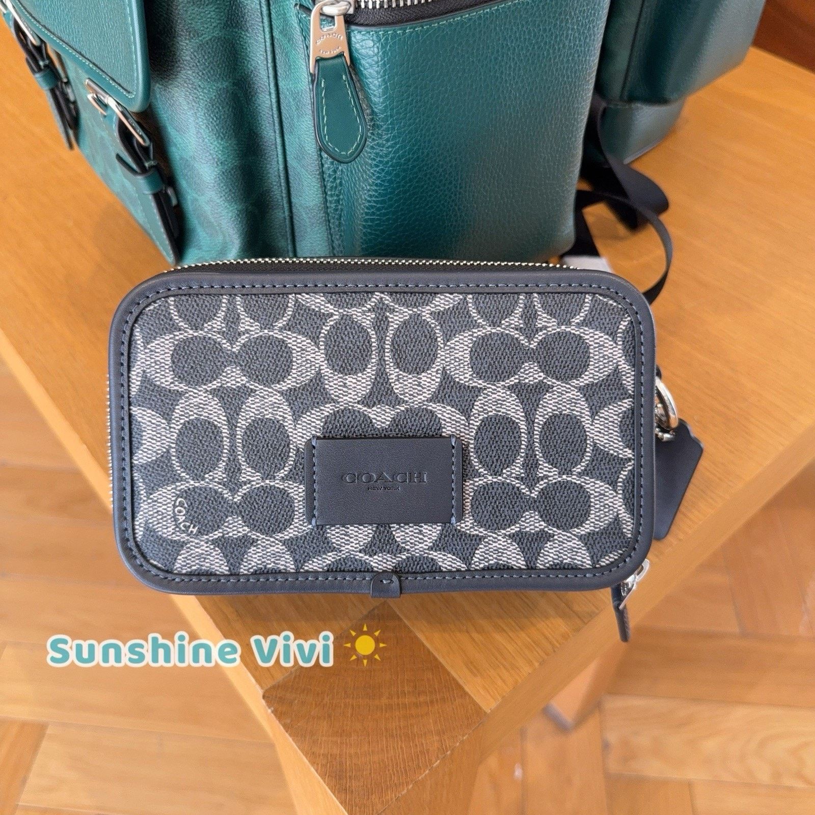 Coach NWT Coach Men Wyatt Crossbody Bag CW365 Silver DENIM/CHALK Size ONE SIZE - 1 Thumbnail
