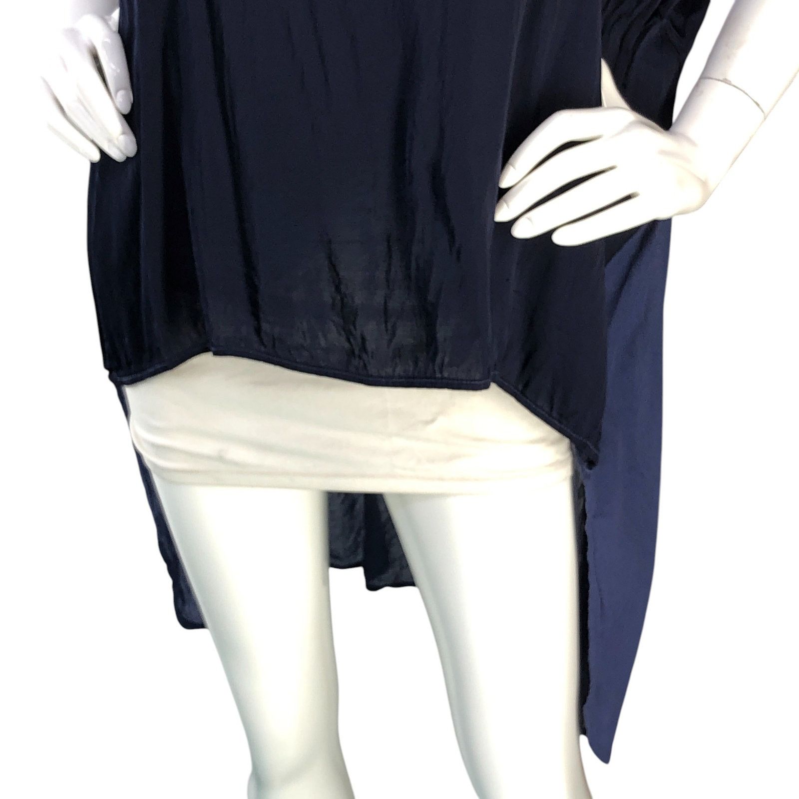 Other Stark X Size M Top Mixed Media High Low Hem Lightweight Blue Size M / US 6-8 / IT 42-44 - 3 Thumbnail