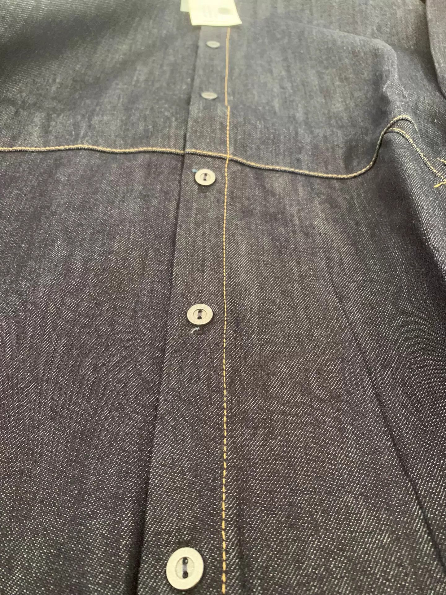 Other Hellequino Street Retro 10oz Raw Denim Hooded Shirt L IT Size US L / EU 52-54 / 3 - 8 Thumbnail