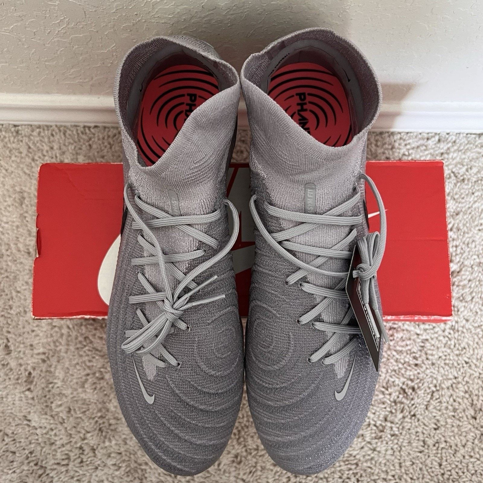 Nike Nike Phantom Luna 2 Elite SG PRO AC Grey Men Size 12 New Size US 12 / EU 45 - 4 Thumbnail