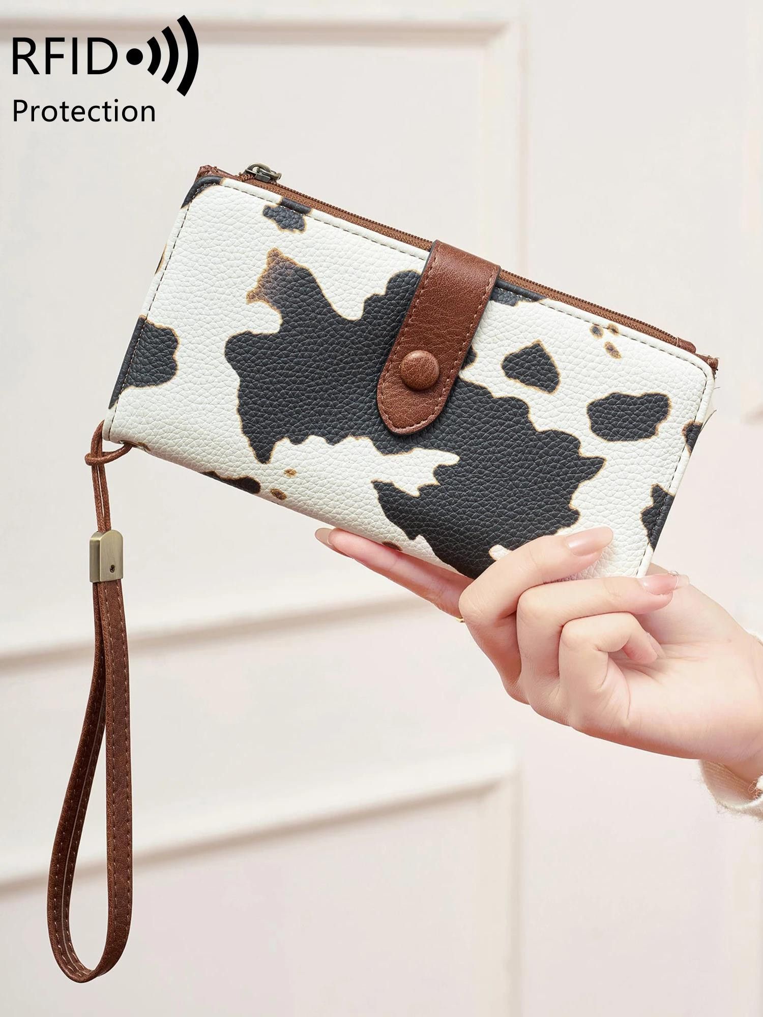 Other Cow Print RFID PU Leather Long Wallet for Women Size ONE SIZE - 2 Thumbnail