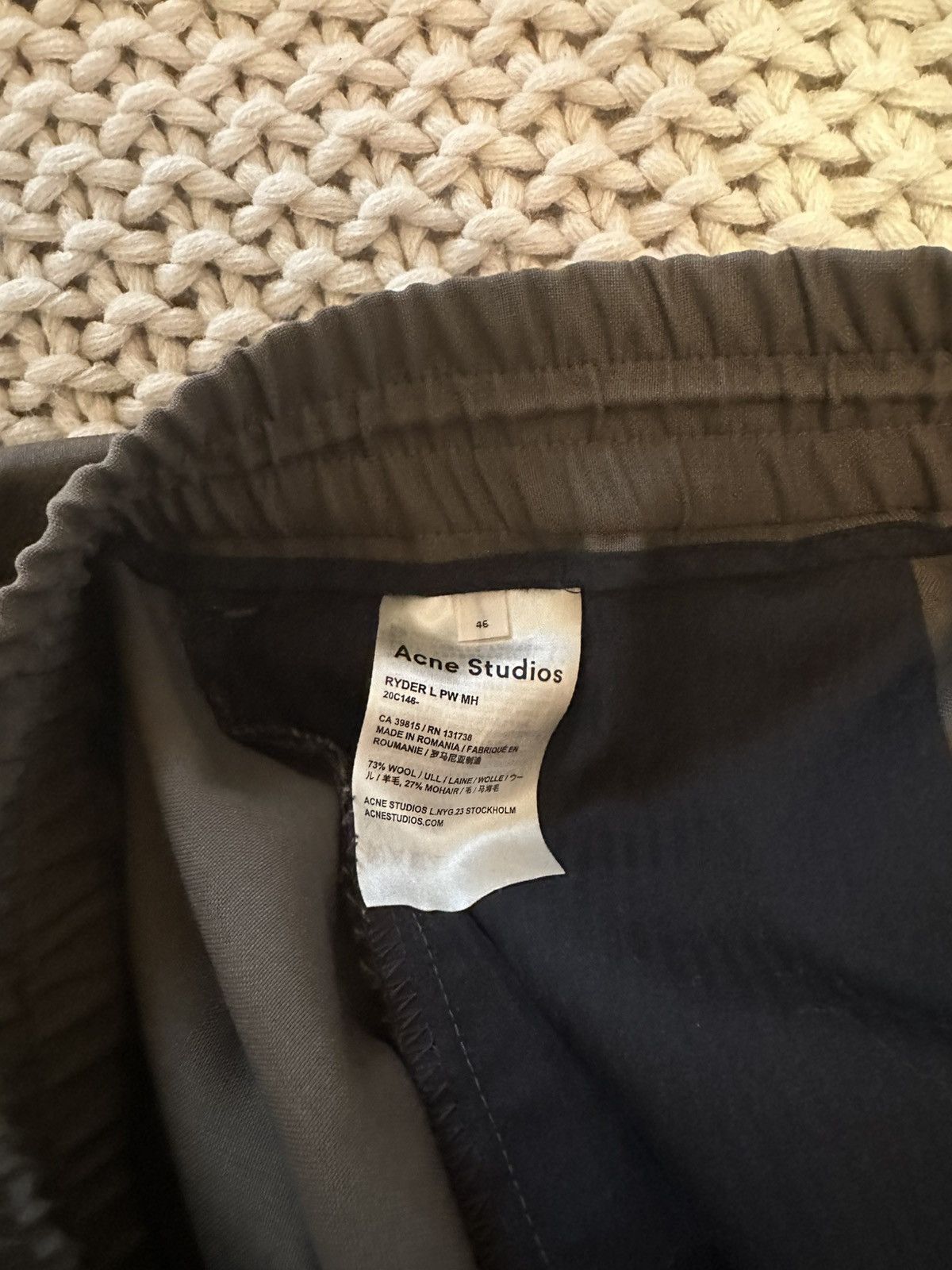 Acne Studios Acne Studios Ryder Trousers Size US 30 / EU 46 - 4 Thumbnail