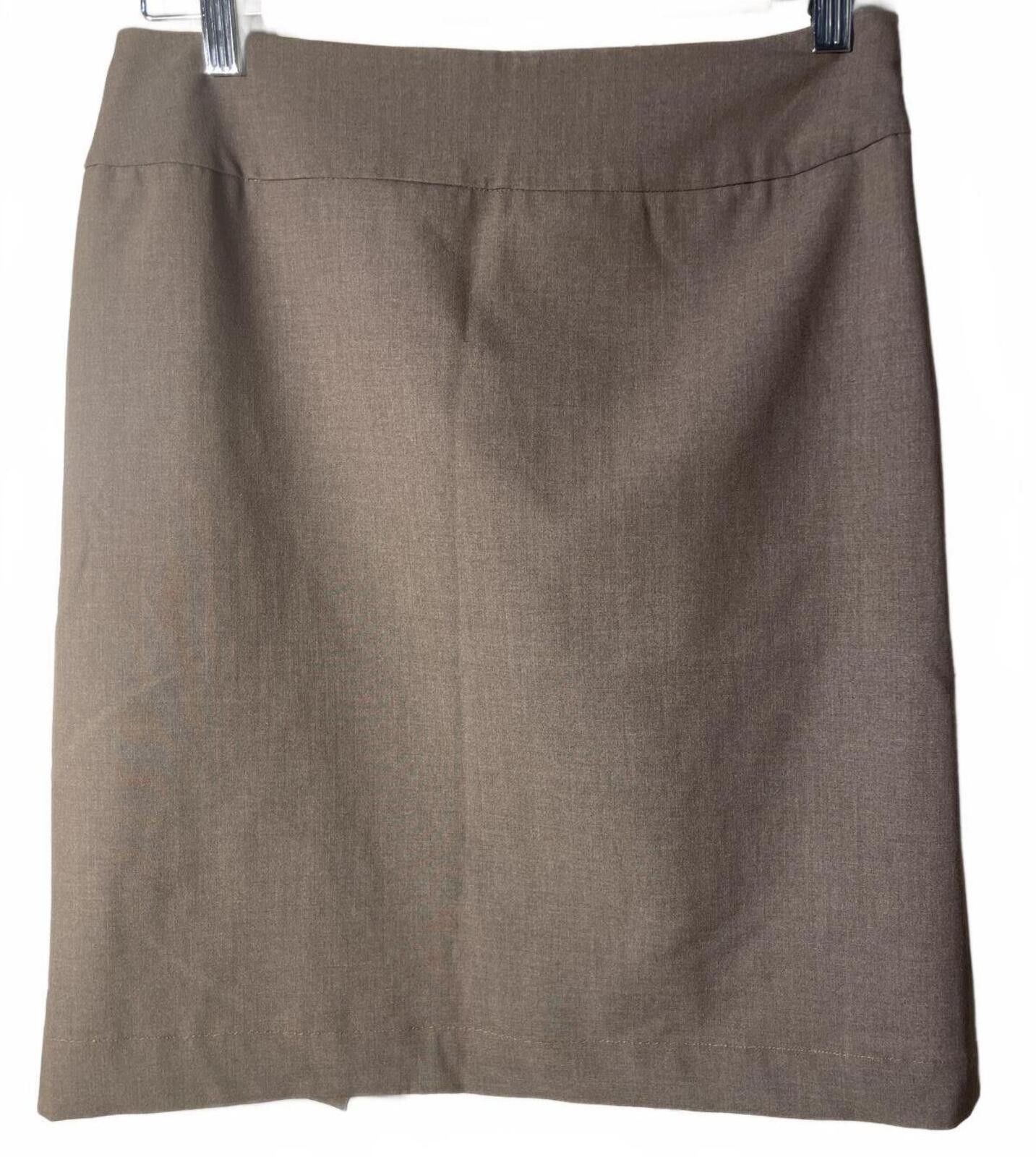 Elie Tahari Tahari Classic A Mini Skirt Women's Sz 4 Brown Lined Neutral Size 27" / US 4 / IT 40 - 1 Thumbnail