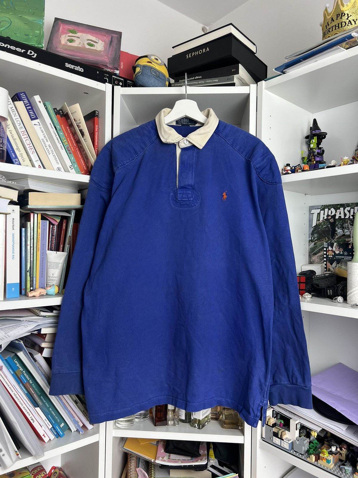 Vintage Ralph Lauren Polo Rugby Shirt 90s Grail good Kanye West Jeen Yuhs