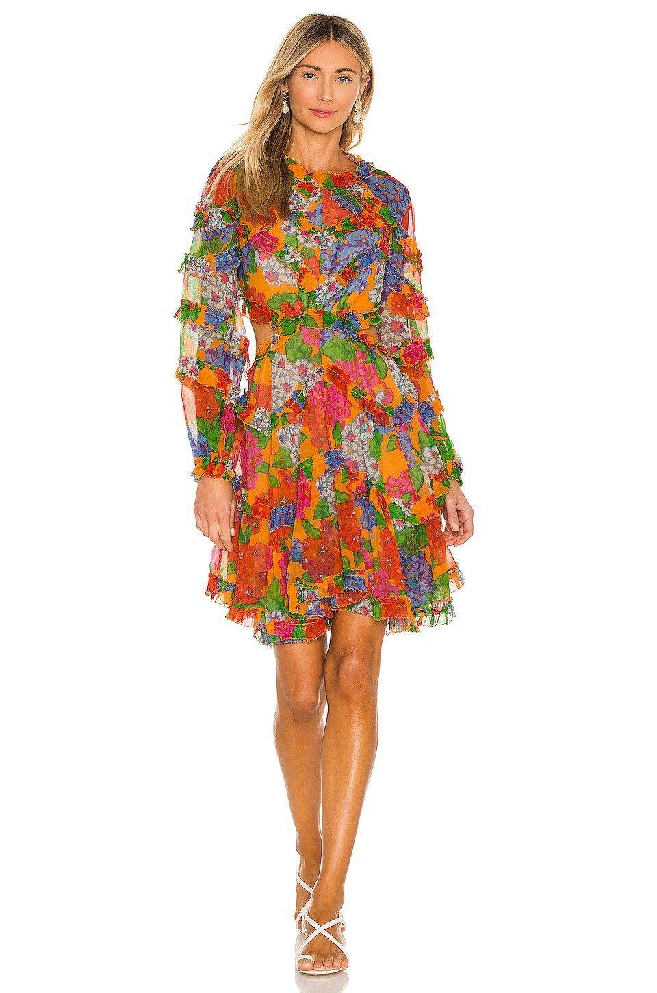 RIDERS FRILL MINI DRESS