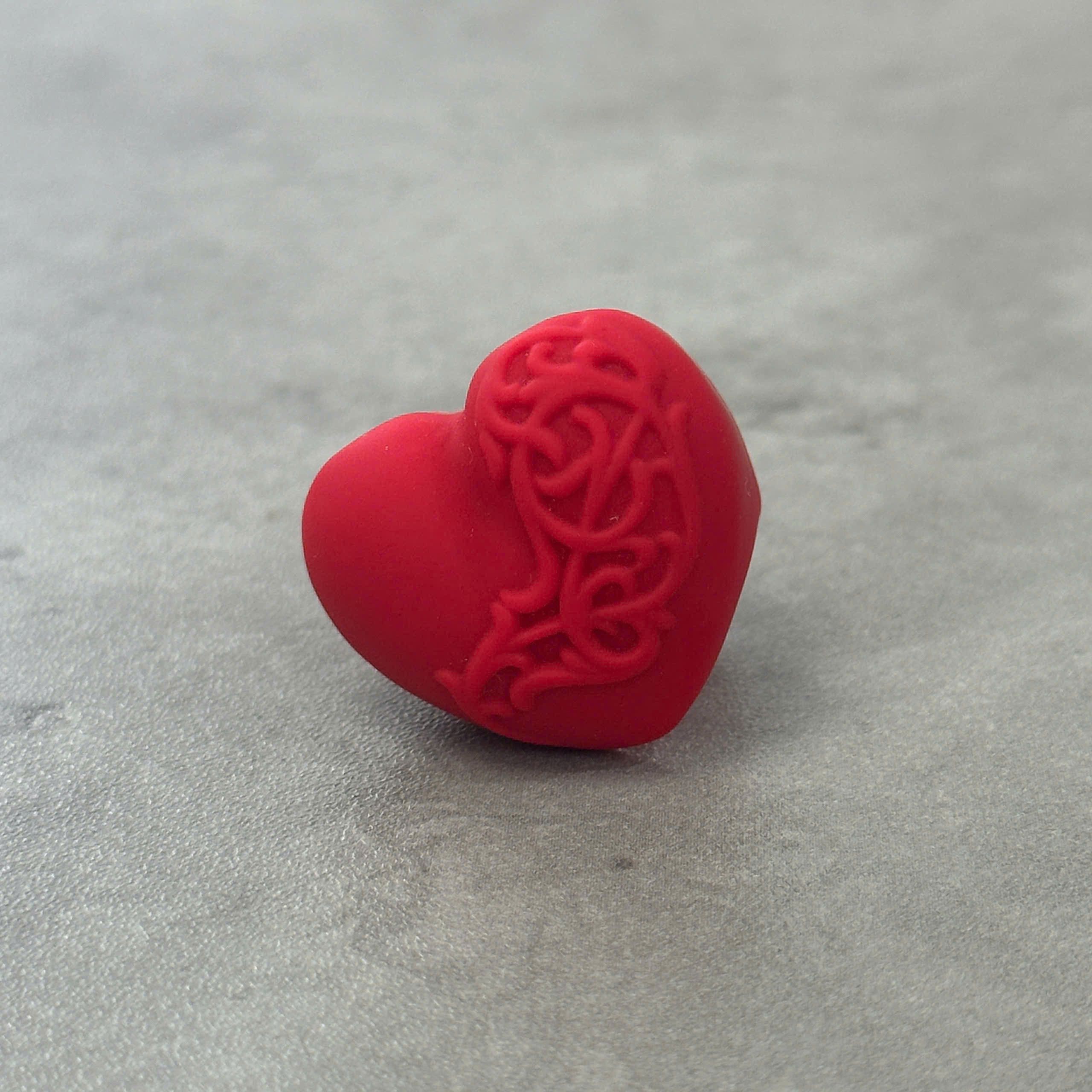 CHROME HEARTS Silicrome Ring RED