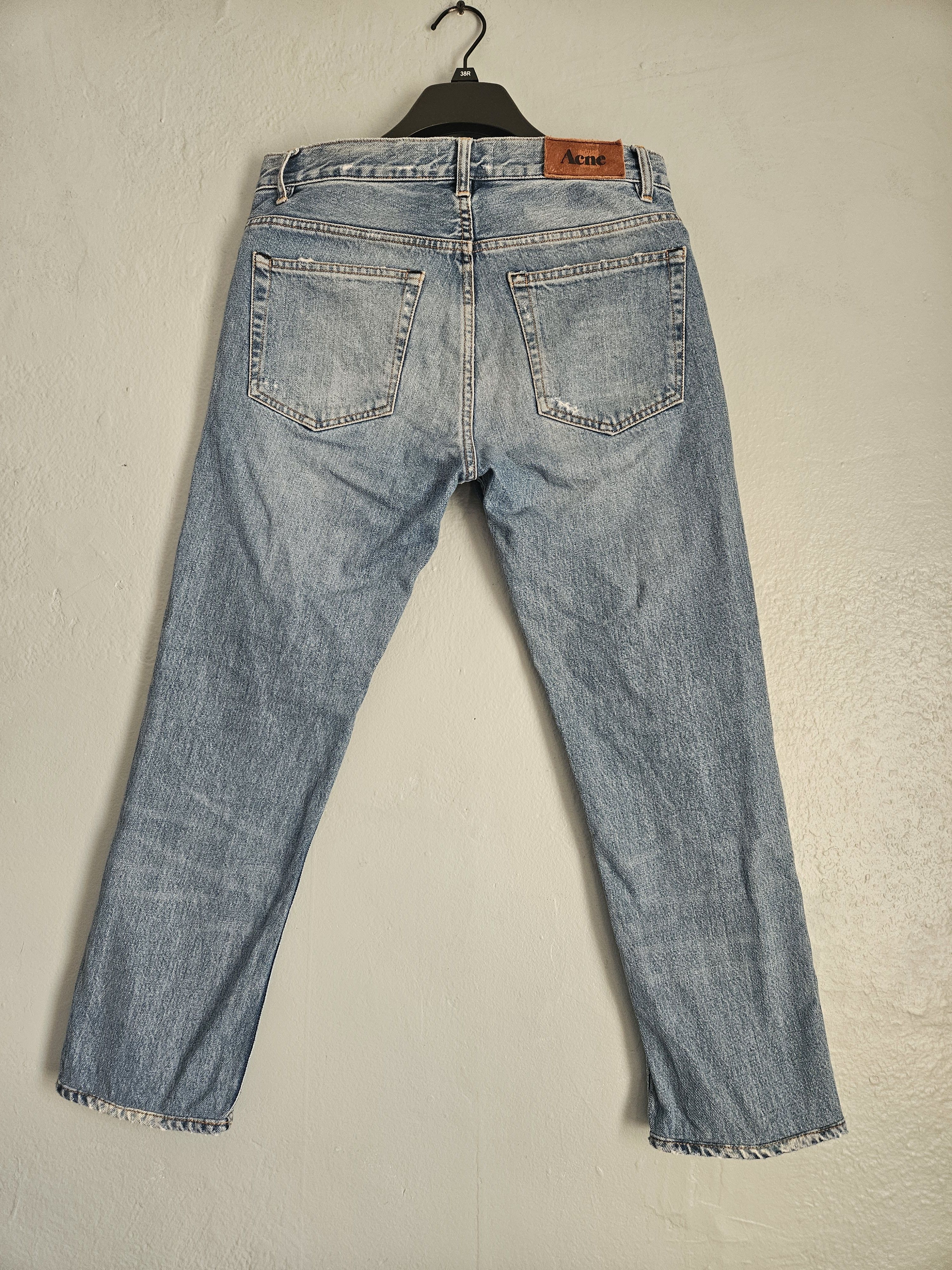 Acne Studios Roc Light Wash Black Patch Blue Denim Jeans Size US 30 / EU 46 - 1 Thumbnail