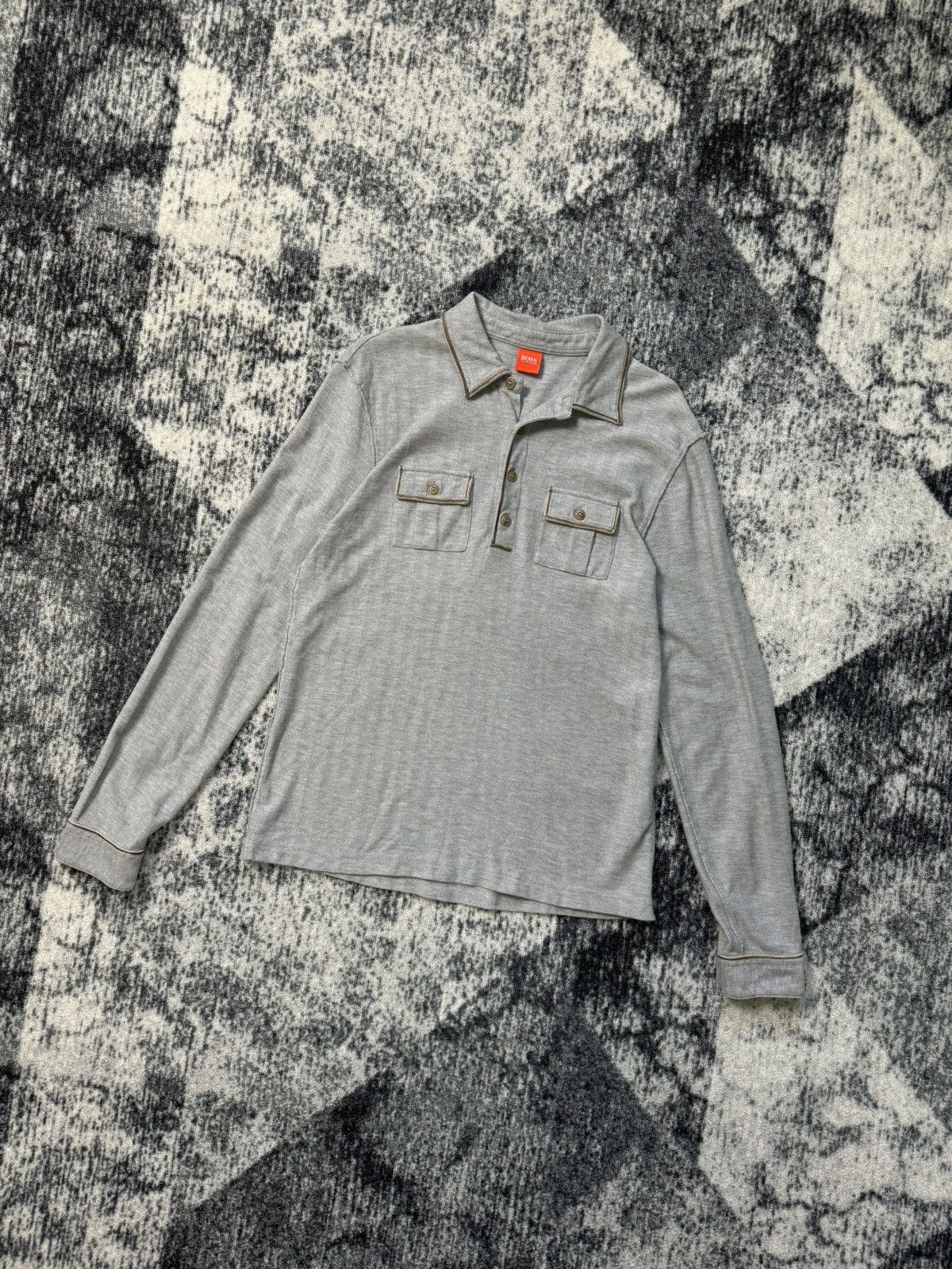 Hugo Boss Vintage Hugo Boss Polo Classic Long Sleeve Casual 90s Y2K Size US M / EU 48-50 / 2 - 1 Thumbnail