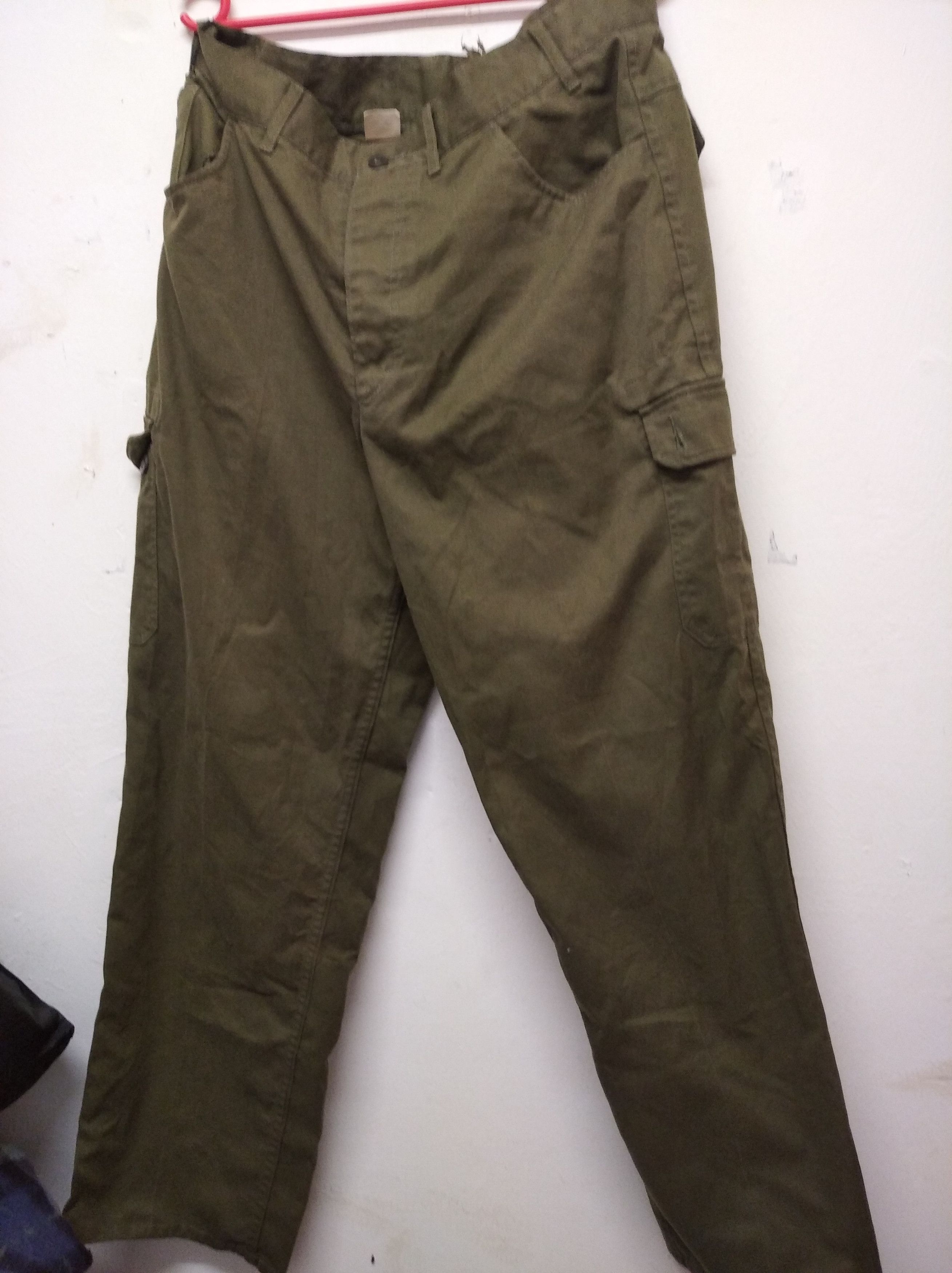 Vintage vtg *rare* Czech Republic button-fly military pants Size US 35 - 1 Thumbnail