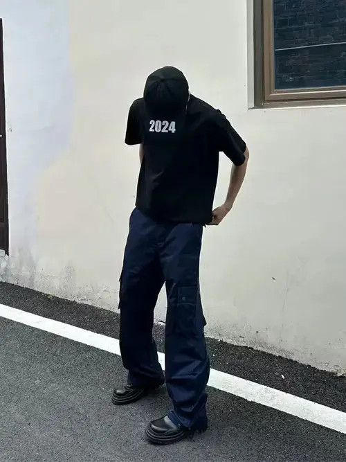 Designer × Vintage utility workwear baggy cargo pants Size US 30 / EU 46 - 4 Thumbnail