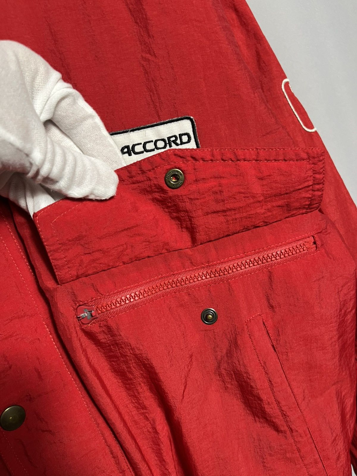 Honda Honda Accord BTCC red jacket 80s 90s formula 1 racing vtg Size US L / EU 52-54 / 3 - 6 Thumbnail