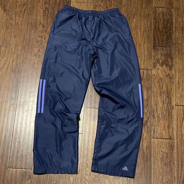 Vintage Adidas Blue Baggy Fit Windbreaker Track Pants
