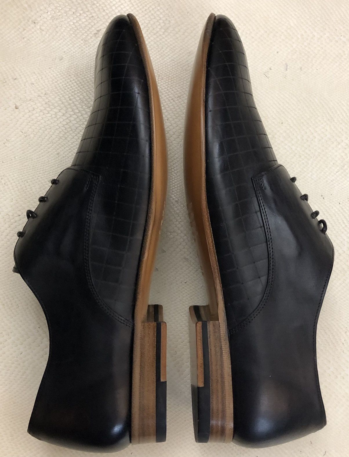 Maison Margiela Maison Margiela 22 🇮🇹 black matrix laser cut derby 44 NEW Size US 11 / EU 44 - 3 Thumbnail