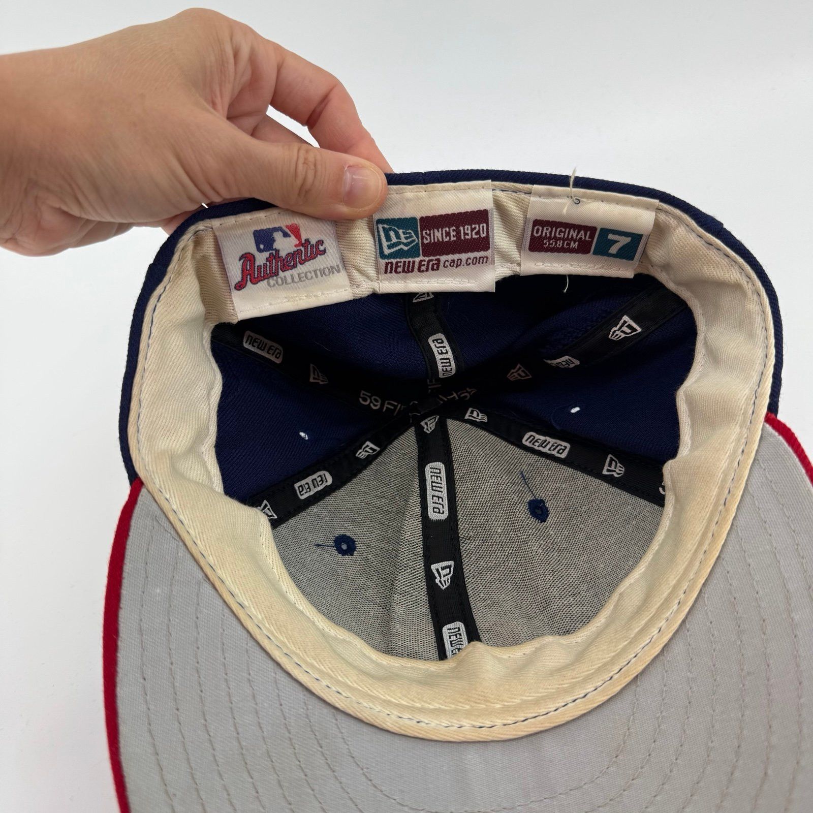 New Era Vtg 90s Chicago Cubs Mlb Baseball Hat Fitted 7 Diamond Coll Size ONE SIZE - 3 Thumbnail