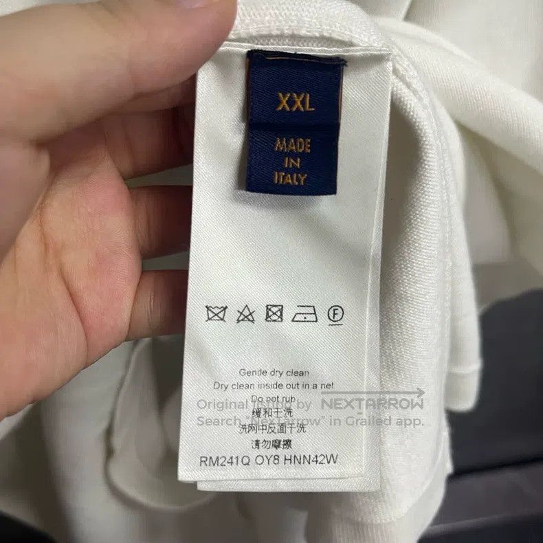 Louis Vuitton Louis Vuitton White Chest Logo Print Round Neck Short Slee Size US XXL / EU 58 / 5 - 4 Thumbnail