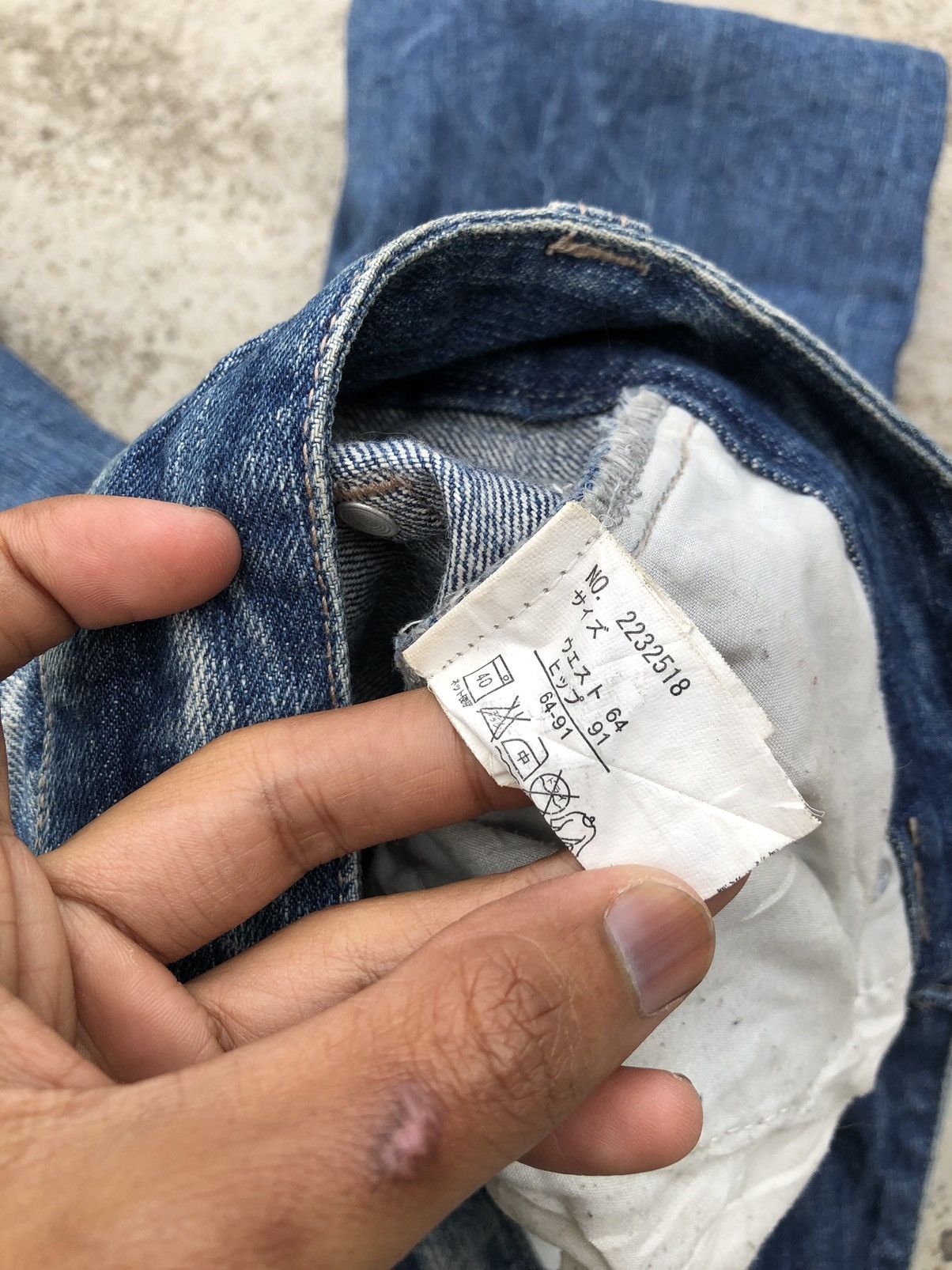 Japanese Brand × Seditionaries STUDDED DISTRESSED DENIM BY VINTAGE STANDARD JEANS Size 31" - 4 Thumbnail