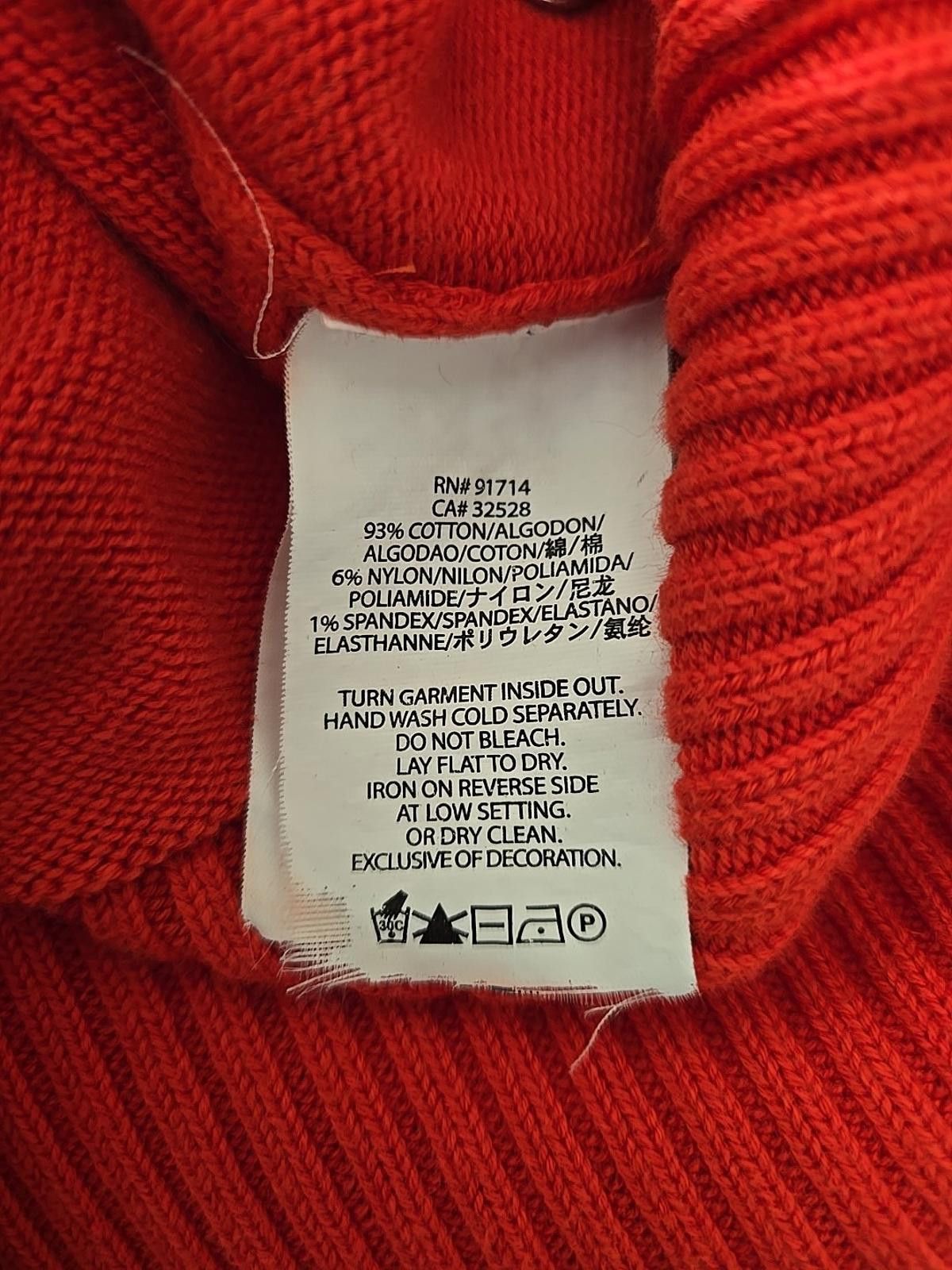 Armani Exchange Armani Exchange A|X Red Knit Zip Up Cardigan Sweater Jacket Size S / US 4 / IT 40 - 9 Thumbnail