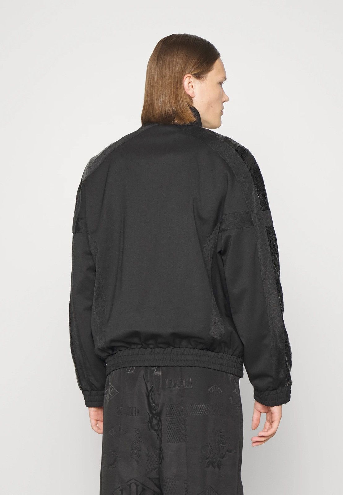 Other !DS! SS22 Koche Sequin Embroidered Logo Black Bomber Jacket Size US L / EU 52-54 / 3 - 4 Thumbnail