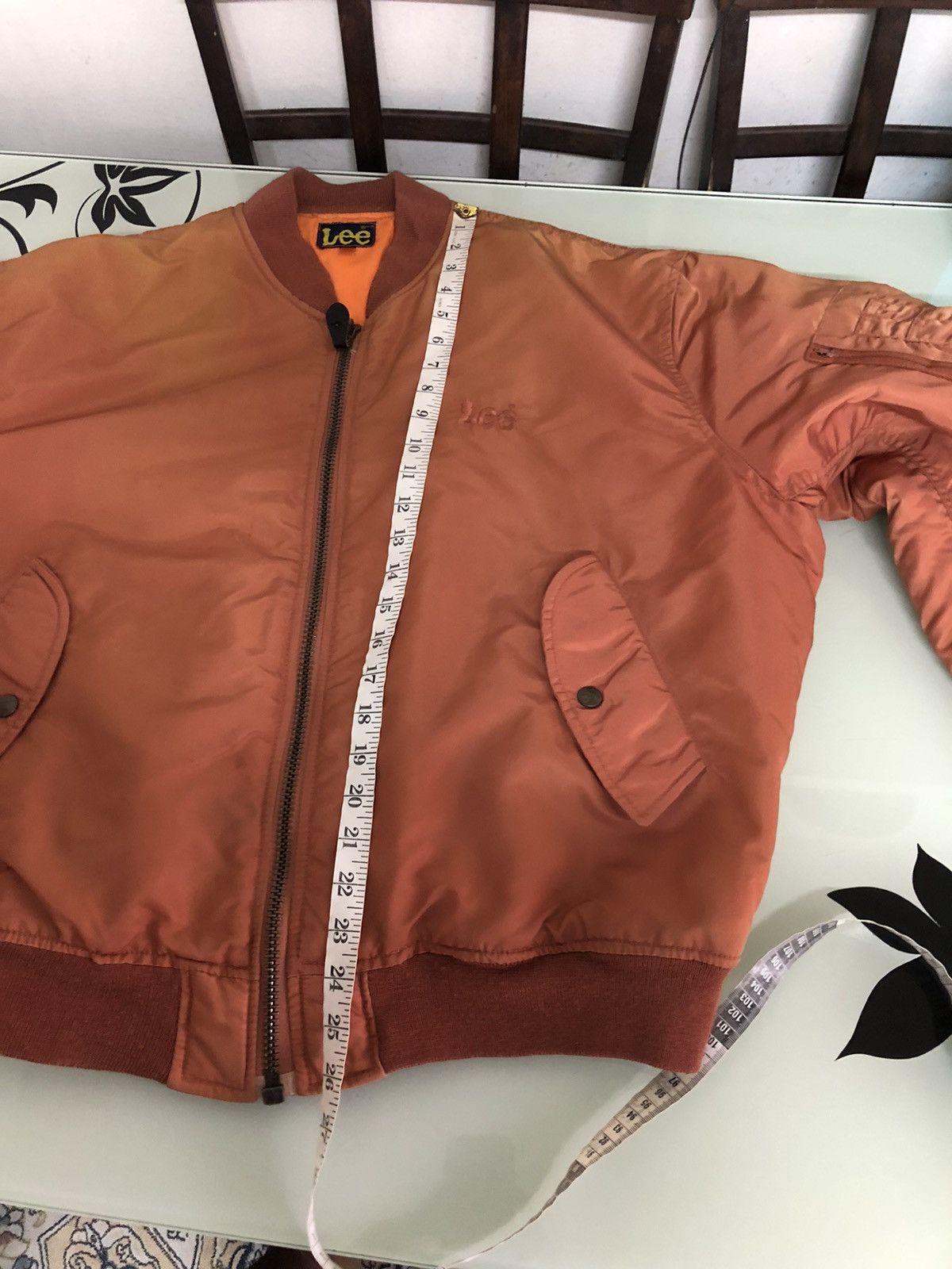 Lee Rare❗️Vintage 90s Lee Faded Colour Military Bomber Jacket Size US XL / EU 56 / 4 - 21 Thumbnail