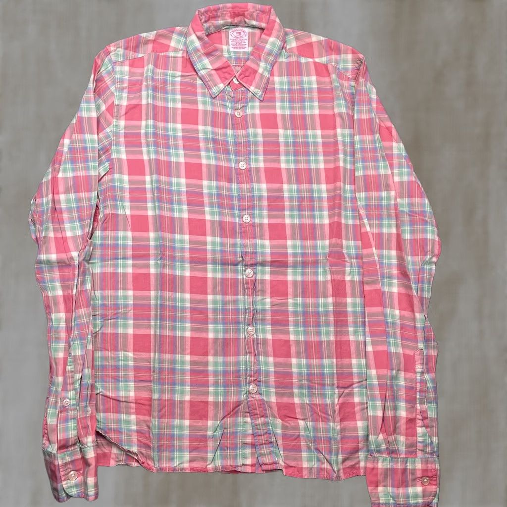 Scotch & Soda Scotch & Soda Shirt Mens Small Pink Plaid Long Sleeve Button Up Woven Size US S / EU 44-46 / 1 - 1 Thumbnail