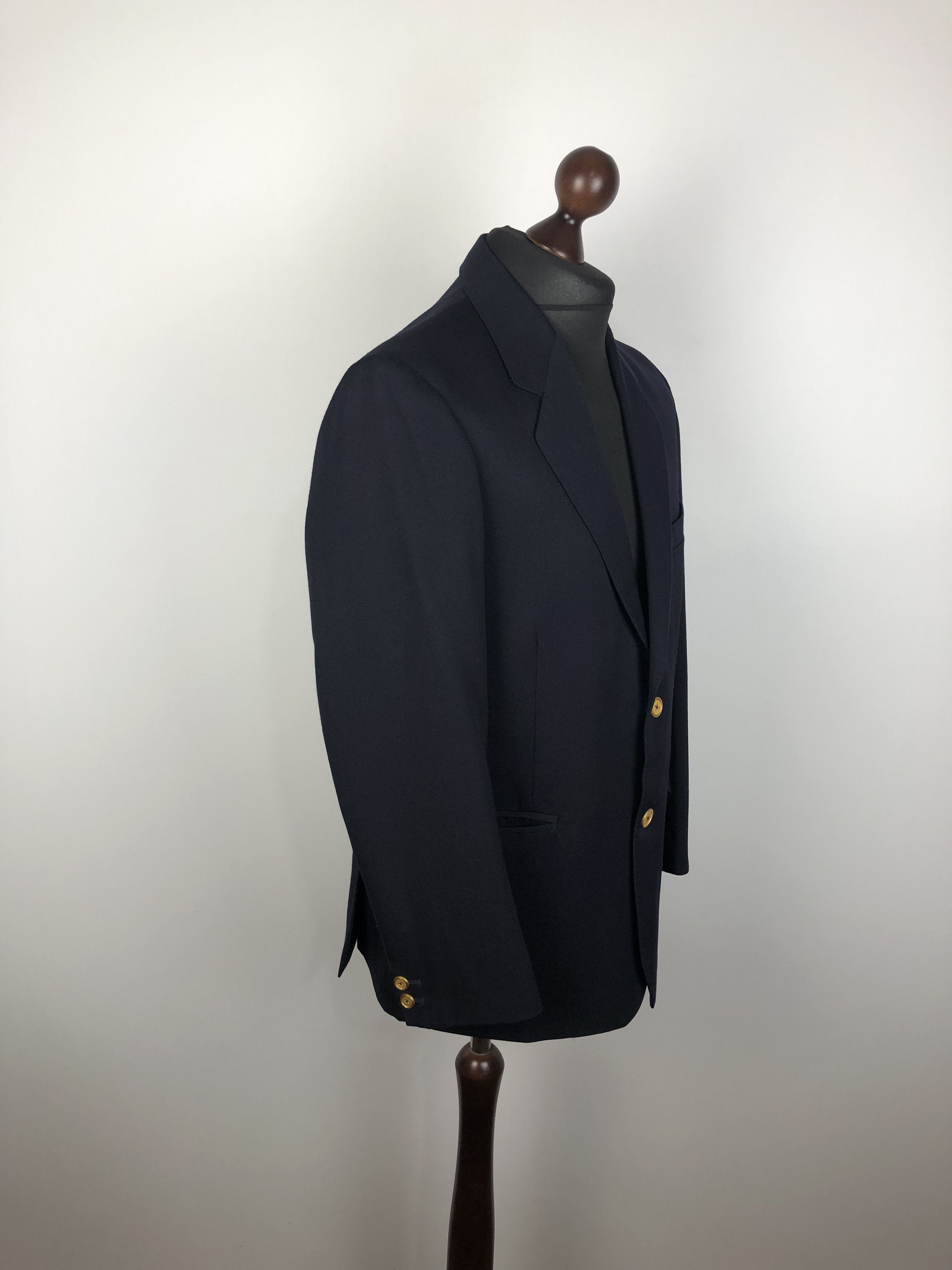 Holland & Sherry Holland & Sherry Wool Blazer + Gold H&S Buttons size M Size 38R - 4 Thumbnail