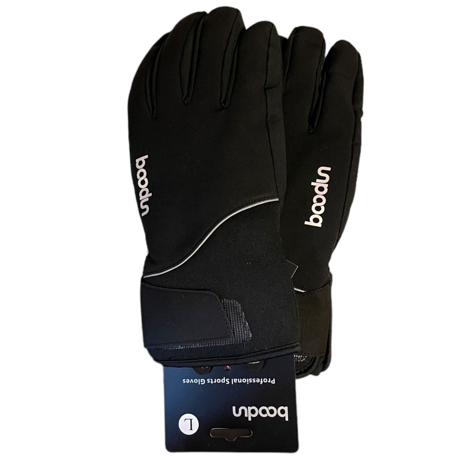 Other Boondun Black Ski Gloves 3M Thin Sulated Large Size ONE SIZE - 1 Thumbnail