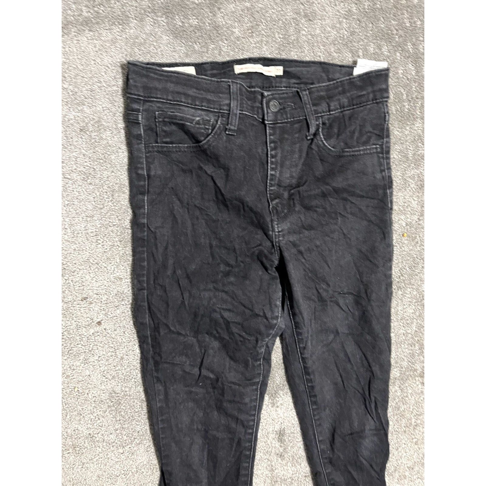Levi's Levi's Jeans 720 Premium Super Skinny Men's 27x28 Black Denim Hipster Size US 27 - 2 Thumbnail