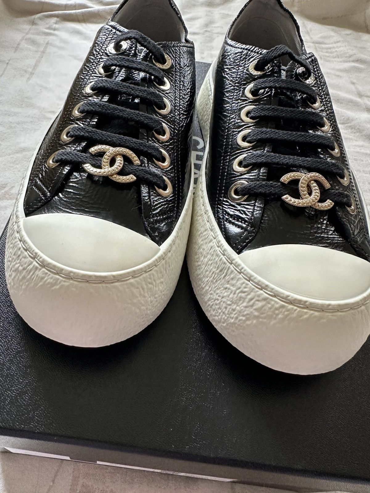 Chanel chanel round-toe chunky sneakers size 37.5 Size US 7.5 / IT 37.5 - 3 Thumbnail