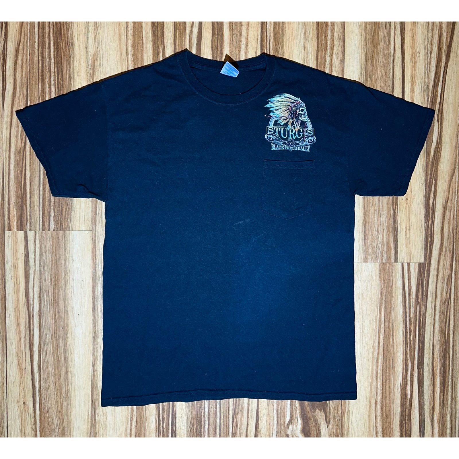 Gildan 2013 Sturgis Black Hills Rally Black Tshirt Size L Size US L / EU 52-54 / 3 - 2 Thumbnail