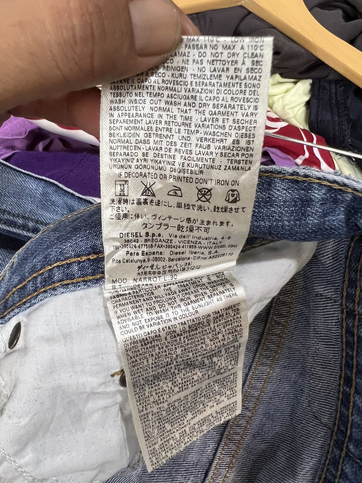 Diesel 🔥Vintage Diesel Industry Cropped Distressed Denim Size US 33 - 19 Thumbnail