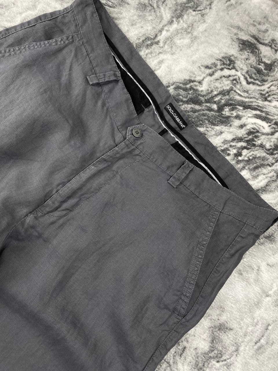Dolce & Gabbana Dolce Gabbana Linen Classic Pants Size US 40 / EU 56 - 2 Thumbnail