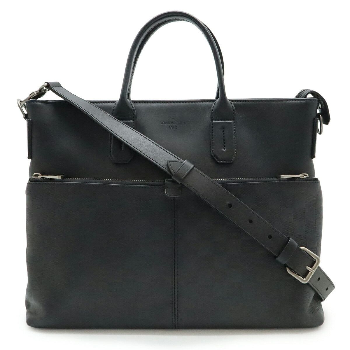 Louis Vuitton Louis Vuitton Louis Vuitton Damier Infini Briefcase 2way Leather Business Bag N41565 DUTY FREE for USA Size ONE SIZE - 1 Thumbnail